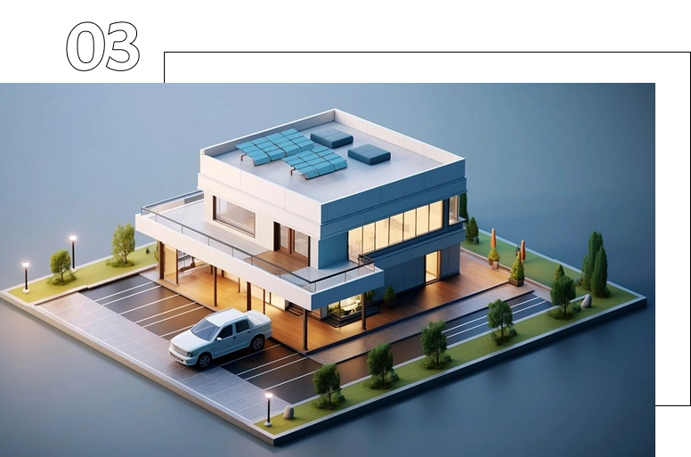 3D model by modern architectural design studio in Malappuram.