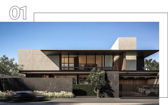 Luxury home by a modern architectural design studio in Malappuram.